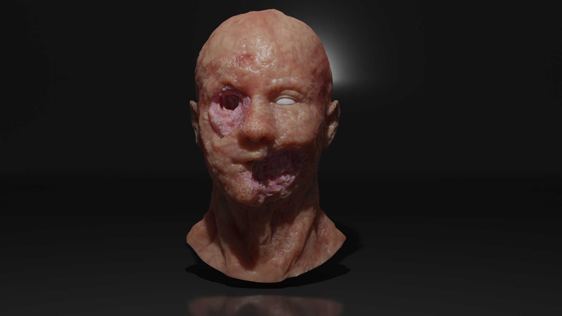 A zombie 3D concept render made by Niko